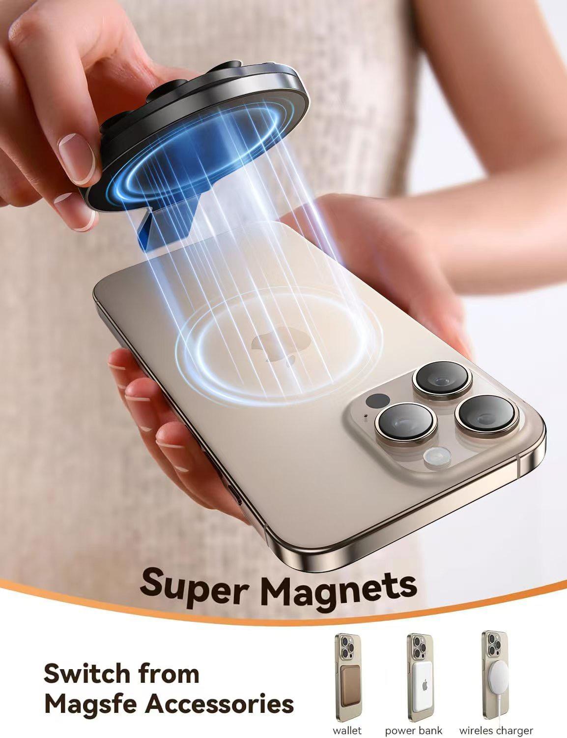2025 Newest Silicone Adhesive Magnetic Holder Stand Smartphone Cellphone Phone