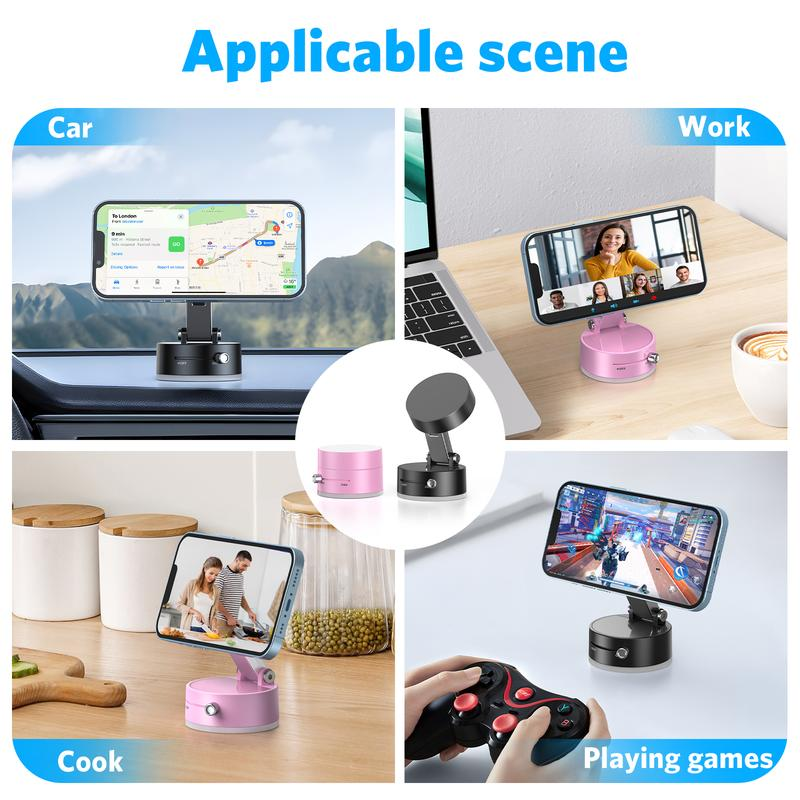 Vacuum Magnetic Phone StandstrongMagnet, Magnetic Phone Car Holder,Suction cup Hoider, Manual MagneticVacuum Adsorption Car Moblle PhoneHoider
