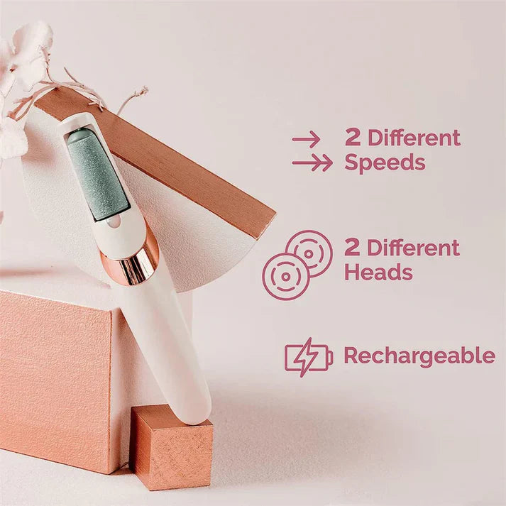 Electric Foot Callus Remover – Rechargeable Pedicure File for Dead Skin, Cracked Heels & Smooth Feet