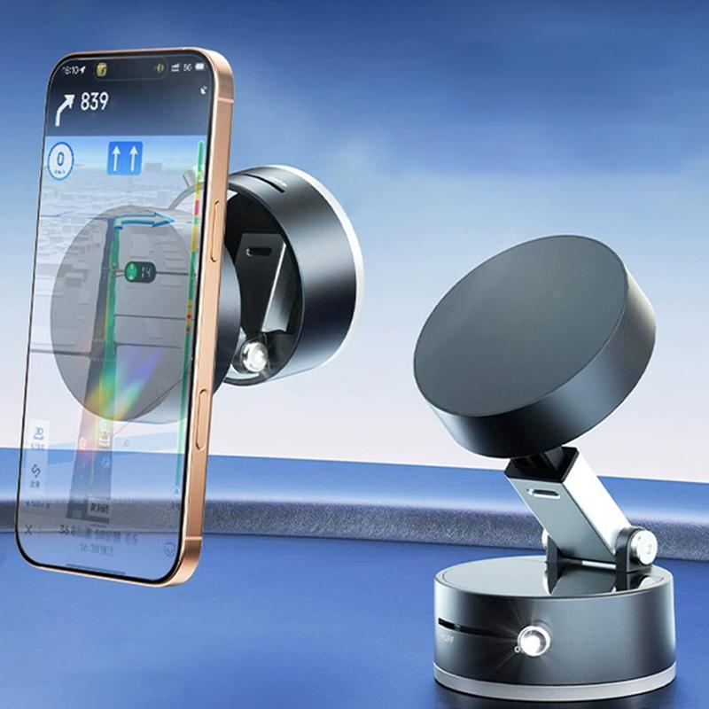 Vacuum Magnetic Phone StandstrongMagnet, Magnetic Phone Car Holder,Suction cup Hoider, Manual MagneticVacuum Adsorption Car Moblle PhoneHoider
