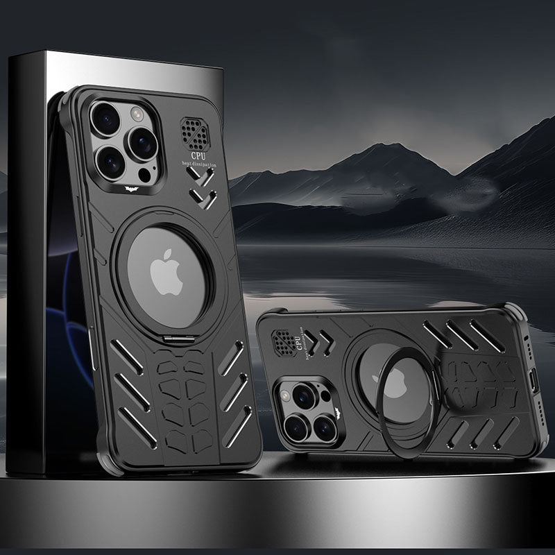 360° Rotating Metal Magnetic Stand Case