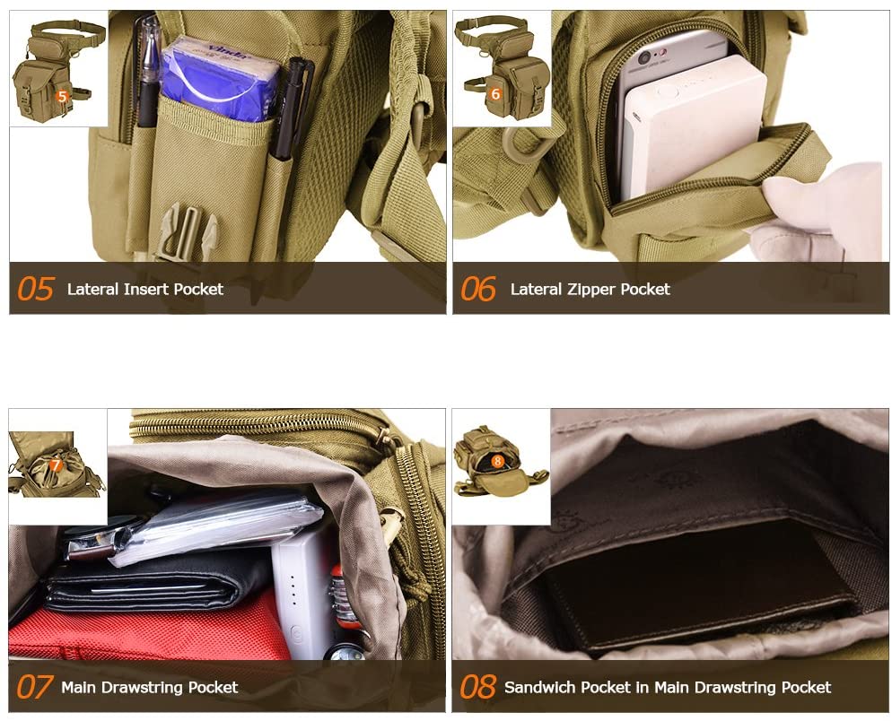 Tactical Drop Leg Bag - GG - H
