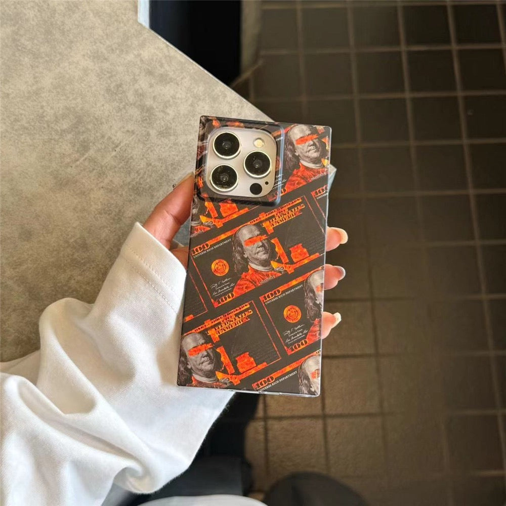 2025 Dolla* Style Design Change Changeable Color Phone Case Waterproof iPhone Case With Stand Support iPhone 12, 13, 14, 15, iPhone 16Promax