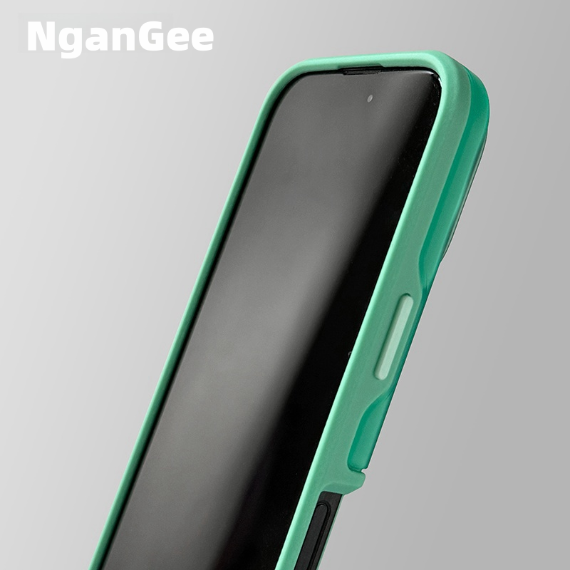 Premium Feeling Glitter iPhone 16ProMax Magnetic Phone Case for Apple MagSafe Fluorescent Green New Fashion Simple 15Plus Full Package 14 Drop Protection 13 Case