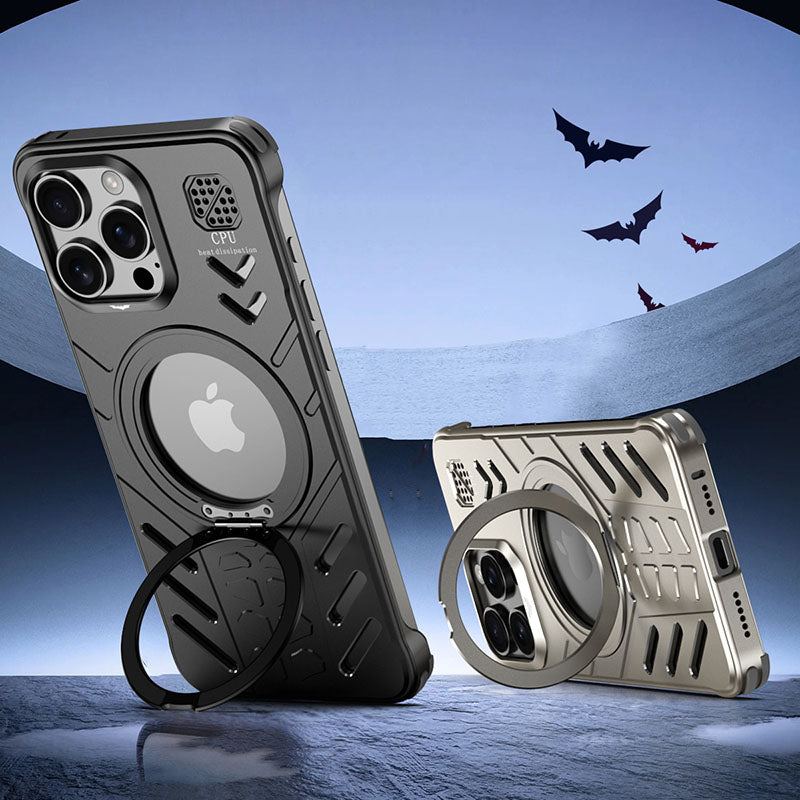 360° Rotating Metal Magnetic Stand Case