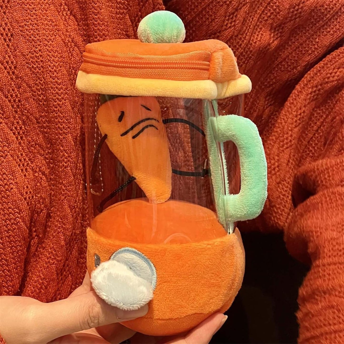 Carrot Juicer Plush Toy - Carrot Blender Plush