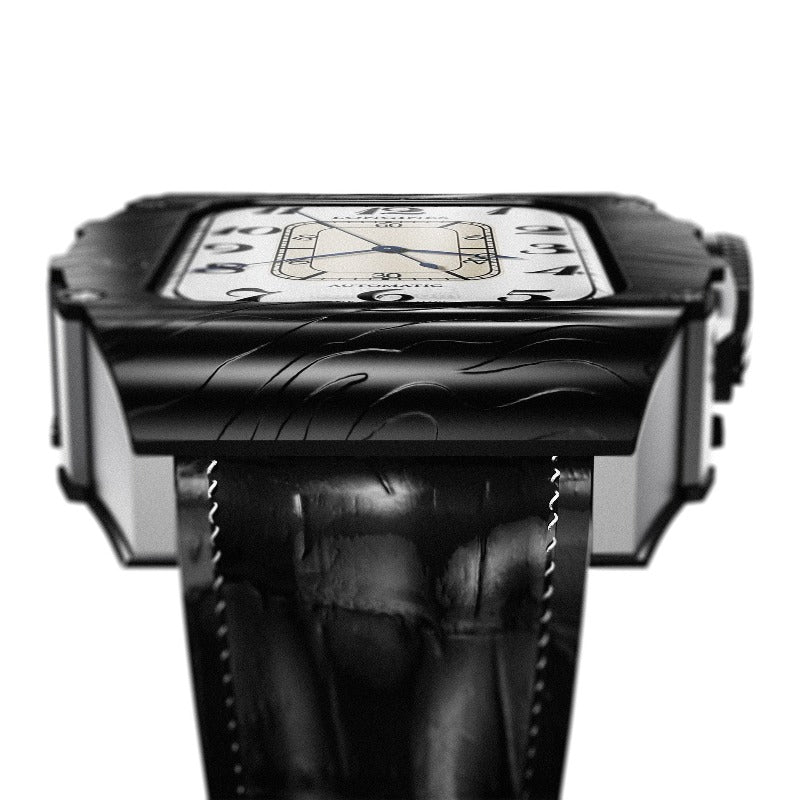 Stainless Steel Case Leather Strap
