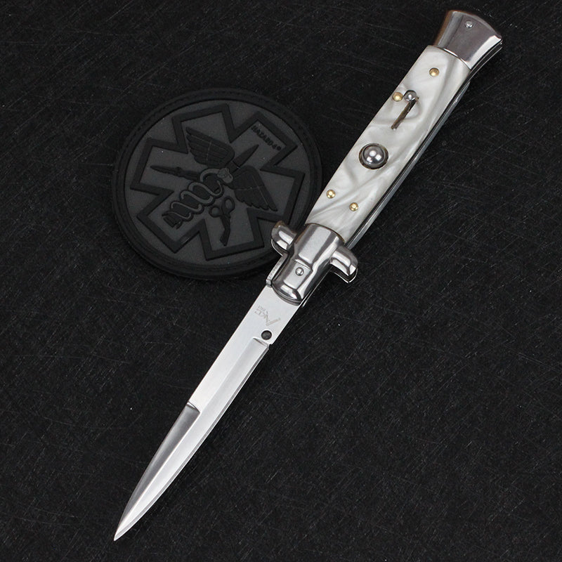 (🔥Last Day Promotion - 50%OFF) Handmade Old School Italian Stiletto Pocket Knife - Buy 2 Free Shipping