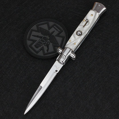 (🔥Last Day Promotion - 50%OFF) Handmade Old School Italian Stiletto Pocket Knife - Buy 2 Free Shipping