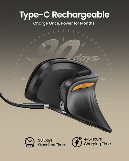 EM11 NL Bluetooth Ergonomic Vertical Mouse